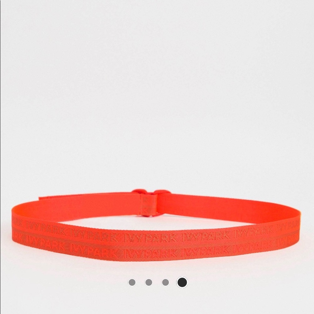 Adidas and IVY PARK webbed belt in orange - Picture 4 of 4